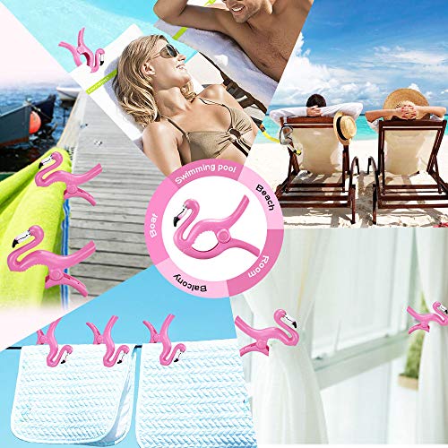 FAVENGO 2 Pcs Pinzas Sujeta Toallas Playa Clips para Toallas de Playa Pinzas Toalla Playa Pinzas Sujeta Toallas Hamaca Pinzas para Sujetar Toalla Playa, Ropa, Sábana, Toalla en Hogar, Balcón, Piscina