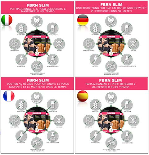 FBRN Quemador de Grasa | Termogénico Quemagrasa Potente para Perder Peso Rápido | Adelgazante con Garcinia Cambogia Cla Curcuma L-Carnitina Espirulina Glucomanán Piperina Té Verde | 120 Cáps