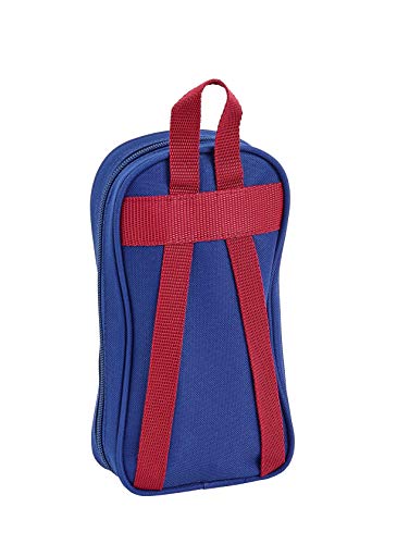 FC Barcelona Plumier mochila 4 estuches llenos de safta, 33 piezas, escolar, Azul Marino, 12x23x5 (8.41269E+12)