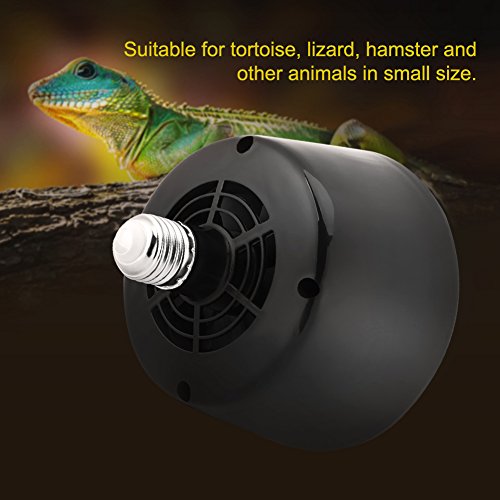 Fdit Luz Cálida para Reptiles Tortuga Lagarto Hamster Incubadora Lámpara de Calefacción E27 de Cerámica Emisor de Calor Infrarroja Temperatura Ajustable Control 220V