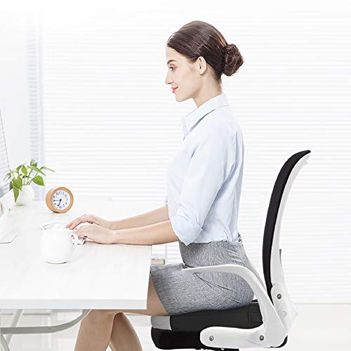 Feagar Cojin Coxis para Silla, Cojín para Asientos del Coche, sofá, Silla Oficina - Cojines en U Forma almorranas de Espuma Memoria - Alivio de Espalda y Ciática
