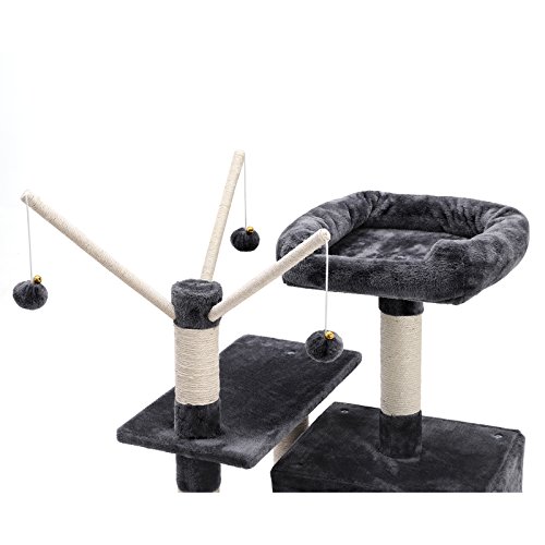 FEANDREA Árbol para Gatos, Rascador de Gatos, Color Antracita PCT86G