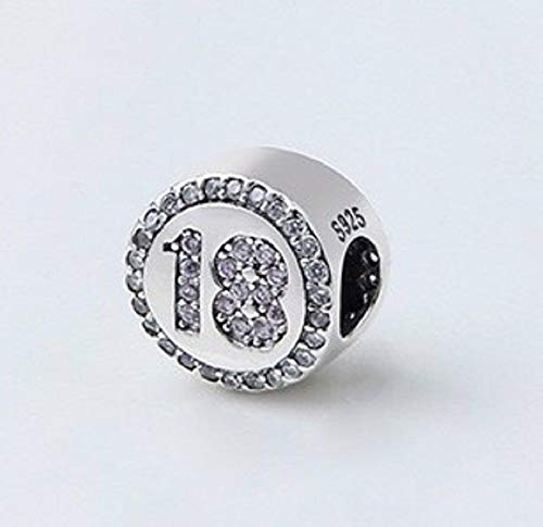 FeatherWish Fits Pandora 0.925 plata de ley Cubic Zirconia