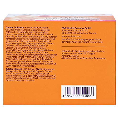 Femibion 2 Schwangerschaft Tagesportionen, 112 pzas Tabletas