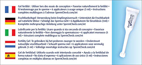 FertileCheck Aplicadores gel fertilidad embarazo con acido hialuronico conceive
