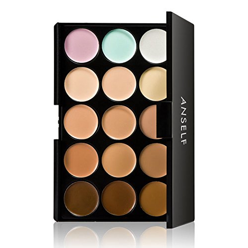 Fesjoy 15 Color Crema camuflaje correctores paleta ojos cara cosméticos maquillaje tonos tierra