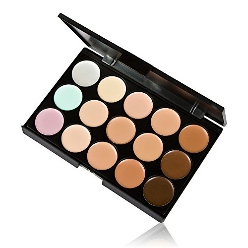 Fesjoy 15 Color Crema camuflaje correctores paleta ojos cara cosméticos maquillaje tonos tierra