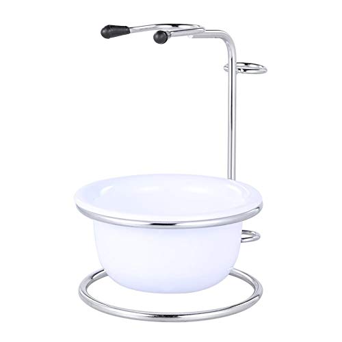 Fgnaoc 2 en 1 de los Hombres Titular de Afeitar Kit de brocha de Afeitar + Jabón Bol Hombre Barba jabón de Afeitar Tazón,El Mejor Sentimiento del Mundo