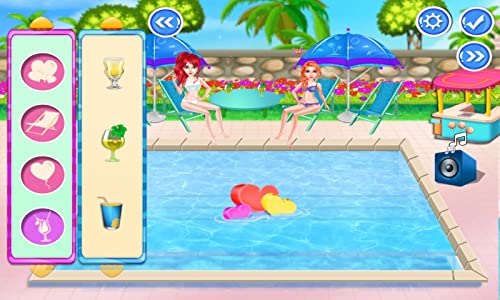 Fiesta en la piscina para niña : vestir y concurso de moda - juegos para niños y niñas ! GRATIS