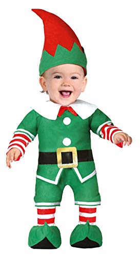 FIESTAS GUIRCA Disfraz de Elfo ayudante ayudando a Santa Claus recién Nacido