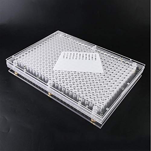 Filfeel Máquina manual de llenado de cápsulas, placas de cápsulas vacías con esparcidor de polvo, cápsulas, herramienta de llenado(0#)