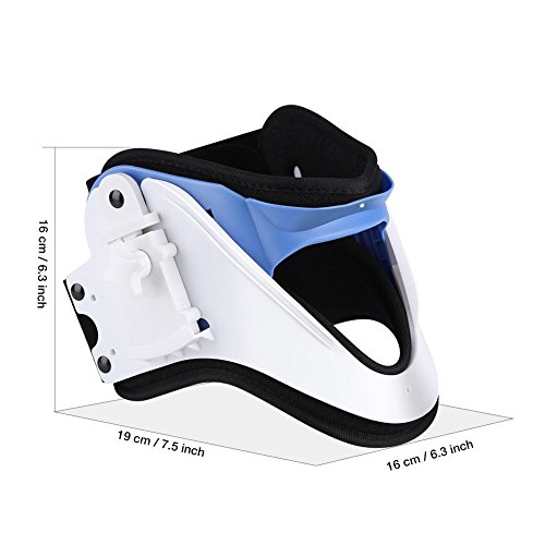 Filfeel Neck Brace Neck Support, Cuello Ajustable Brace Tracción Cervical Fijación de la tracción Cervical Cuidado de la Columna Protección correctiva Protección contra el Dolor