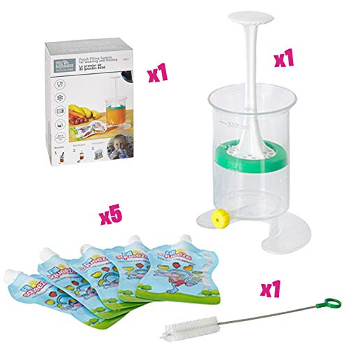 Fill n Squeeze,sistema bolsas de destete, alimentos, bebés refrigerios y viajes (Bargain)