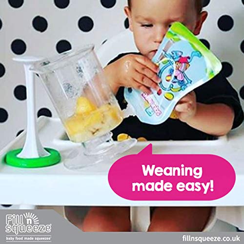 Fill n Squeeze,sistema bolsas de destete, alimentos, bebés refrigerios y viajes (Bargain)