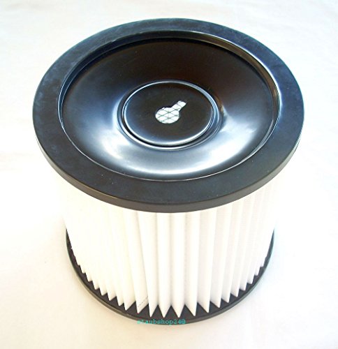 Filtro tinta Láminas filtro Arrugas filtro Longlife poliéster filtro lavable para aspiradora en seco y húmedo Adecuado Parkside Lidl para cierre de bayoneta