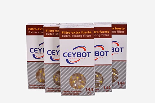 Filtros tabaco Ceybot (144 unidades) - Boquillas para fumar tabaco - Filtro cigarrillos reutilizables