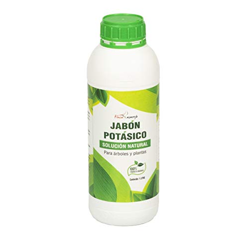 FINCA CASAREJO Jabón potásico de 1 litro - Solución Natural contra Las plagas - Fertilizante orgánico para árboles y Plantas