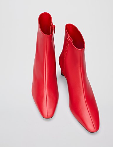 find. Botines de Tacón de Piel Mujer, Rojo (Red 007), 40 EU
