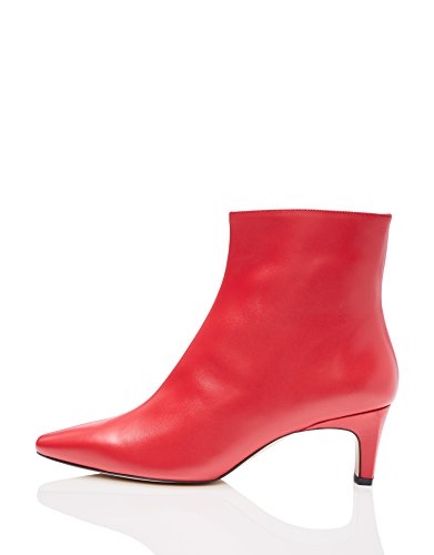 find. Botines de Tacón de Piel Mujer, Rojo (Red 007), 40 EU