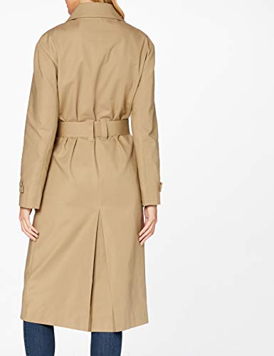 find. Gabardina Trench con Cinturón Mujer, Beige (Neutral), 42, Label: L