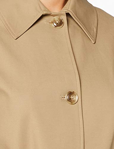 find. Gabardina Trench con Cinturón Mujer, Beige (Neutral), 42, Label: L