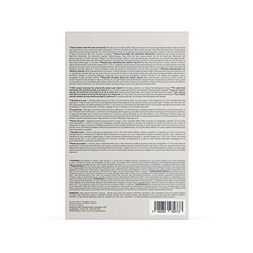 FIND - Mascarilla hidrogel, sin goteo, purificadora con carbón natural, pack de 10 unidades