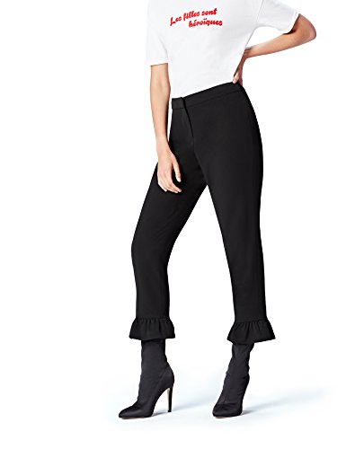 find. Pantalones Mujer, Negro (Black), 46, Label: XXL