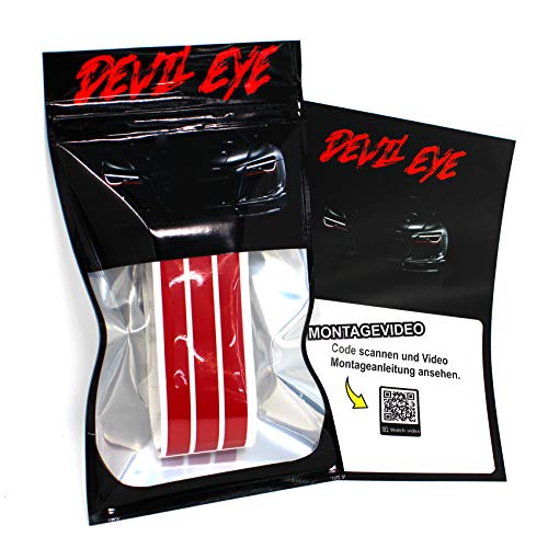 Finest-Folia KX004 Devil Eye - Lámina para Faros de Coche, diseño de Rayas