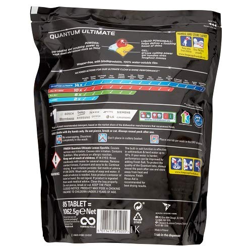 Finish Quantum Ultimate Pastillas para lavavajillas – 105 pestañas