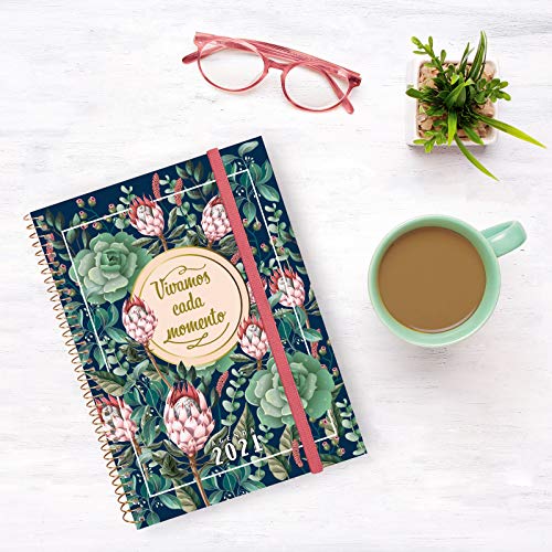 Finocam - Agenda 2021 1 Día página Espiral Design Collection Momento Español