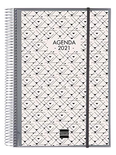 Finocam - Agenda 2021 1 Día página Espiral Personalizable Español