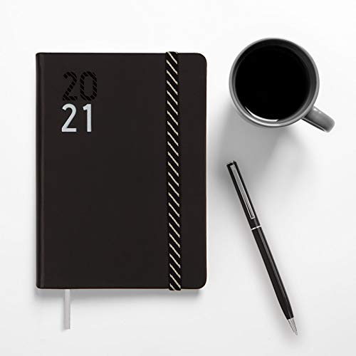 Finocam - Agenda Curso 2020-2021 M4-118 x 168 1 Día Página Natural Español, Croma Negro/Diaria