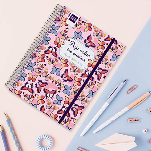 Finocam - Agenda Curso 2020-2021 Octavo- Semana Vista Apaisada Secundaria Sueños Español, 8º - 120 x 164 (mediano)