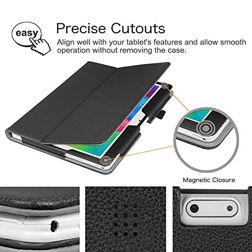 Fintie Funda para Tablet YOTOPT 10.1", YUNTAB K107 / K17 de 10.1", KXD 10", BEISTA 10", ibowin 10.1", SANNUO 10", Dragon Touch K10 de 10.1", TOSICDO 10 Pulgadas con Función de Soporte, Negro