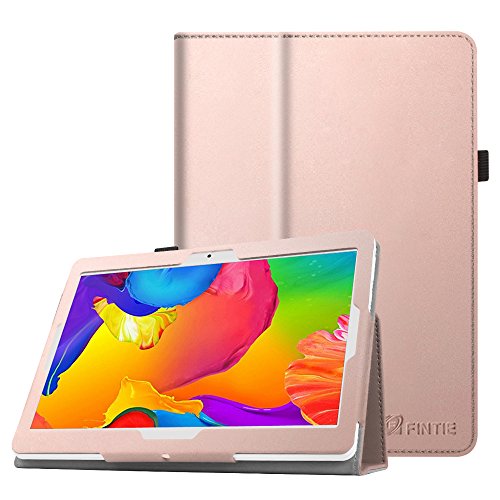 Fintie Funda para Tablet YOTOPT 10.1", YUNTAB K107 / K17 de 10.1", KXD 10", BEISTA 10", ibowin 10.1", SANNUO 10", Dragon Touch K10 de 10.1", TOSICDO 10 Pulgadas con Función de Soporte, Oro Rosa