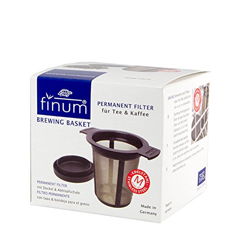 Finum 421.50.00 Brewing Básquet Filtro Permanente, Acero Inoxidable, Negro, 7 cm