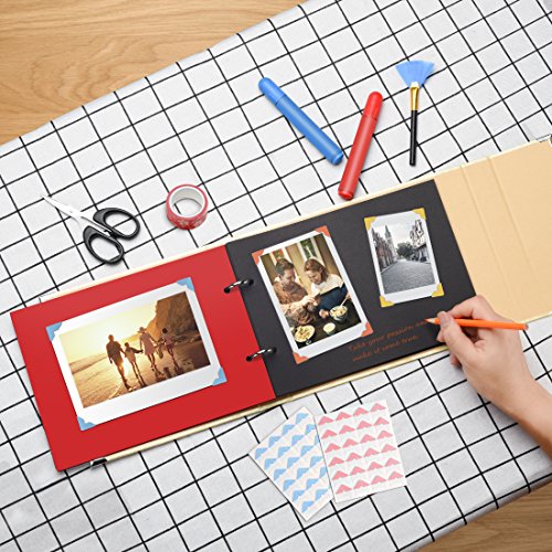 Firbon Álbum de Fotos, álbum de Recortes, Pegatina Creativa del Diario con Grabado en Forma de corazón. Aniversario de Boda, cumpleaños, día de la Madre, día de San Valentín Idea de Regalo