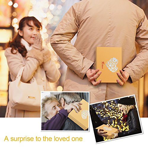 Firbon Álbum de Fotos, álbum de Recortes, Pegatina Creativa del Diario con Grabado en Forma de corazón. Aniversario de Boda, cumpleaños, día de la Madre, día de San Valentín Idea de Regalo