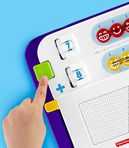 Fisher-Price-FNK69 Tablero Matemático Juguete Educativo Niño, multicolor (Mattel FNK69)