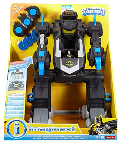 Fisher-Price Imaginext Batman, Bat-Robot transformable, juguete para niño + 3 años (Mattel DMT82)