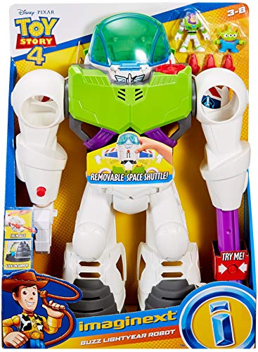 Fisher-Price Price Imaginext Disney Toy Story 4 Robot Buzz Lightyear, Juguetes Niños 3 Años (Mattel GBG65)