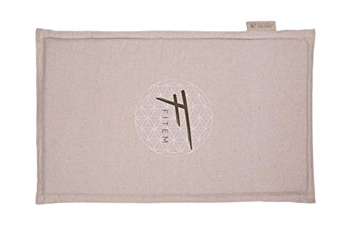 Fitem – Set de acupresión de alta gama y ecológico, esterilla de acupresión + cojín + bolsa, alivio del dolor de espalda y cuello, relajación muscular y estimuladores patentados