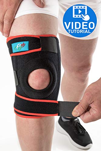 FitFitaly Rodillera Protectora Ortopédica para Ligamentos, Rótula y Menisco para Deporte - Regulable