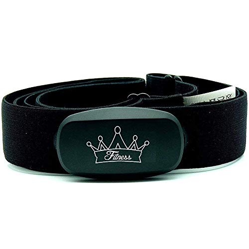 Fitness Prince © Heartbeat Ant Frecuencia cardíaca dual + Bluetooth Energía baja en tiempo real + Ebook gratuito - Compatible con Garmin Wahoo Polar Straunt RUNTASTIC ENDOMONDO Correa para el pecho del iPhone Tomtom
