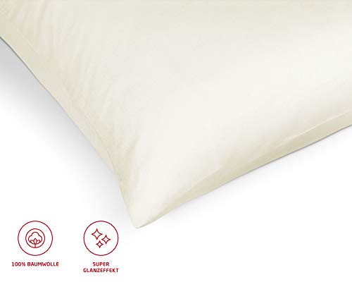 Fleuresse Colours 9100 FB. 0941 - Funda para Almohada, 50 cm x 80 cm, Color Negro