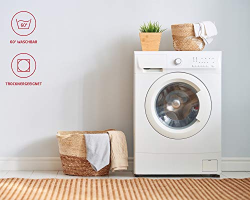 Fleuresse Colours 9100 FB. 0941 - Funda para Almohada, 50 cm x 80 cm, Color Negro