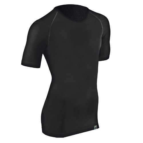 Flite Camiseta Funcional Interior Organic Bamboo (bambú orgánico) para Hombre, Negra, XL, 12-1800-8-3-0002