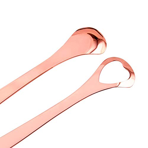 fllyingu Raspador de Lengua Limpiadores Lingual Acero Inoxidable Limpiadores de Lengua,Elimina El Mal Aliento para Limpiando la Boca Limpador Lengua Tongue Scraper