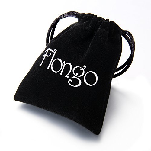 Flongo - Pulseras complementarias para hombre y mujer, hechas de acero y circonia, forman un corazón negro y dorado, ideal como regalo San Valentín Set