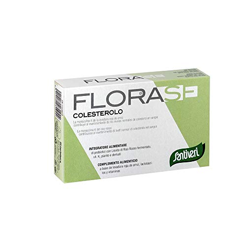 Florase Colesterolo: Complemento alimenticio con levadura de arroz y vitamina K2 - 40 Cápsulas